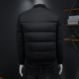 Y6111P2852024高端冬季90%白鸭绒针织领翻领羽绒服假模黑色，男装羽绒服，钱塘6016-1(原3019)