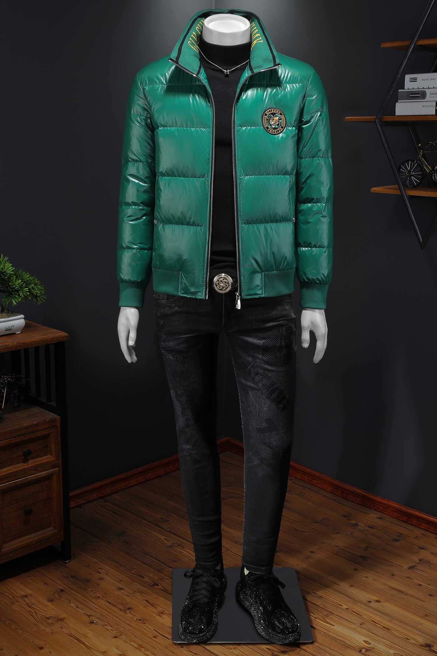 Y8087P3652025高端冬季90%白鸭绒立领绣花羽绒服假模395,男装羽绒服,钱塘6016-1(原3019)