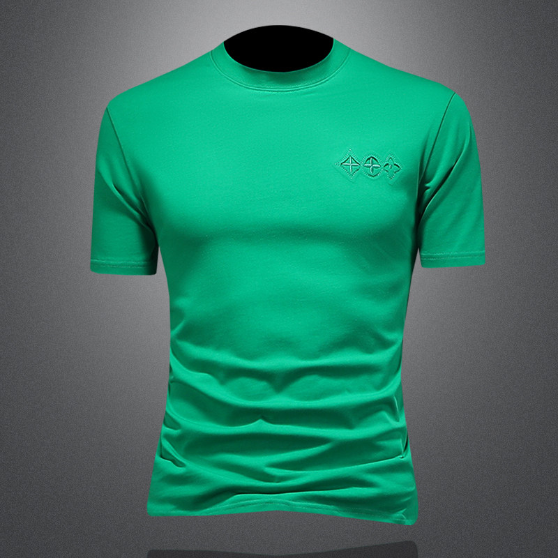 2026年新款微阔短袖T恤钱塘3019TX3080P75镂空商标已注册，男装T恤，钱塘6016-1(原3019)