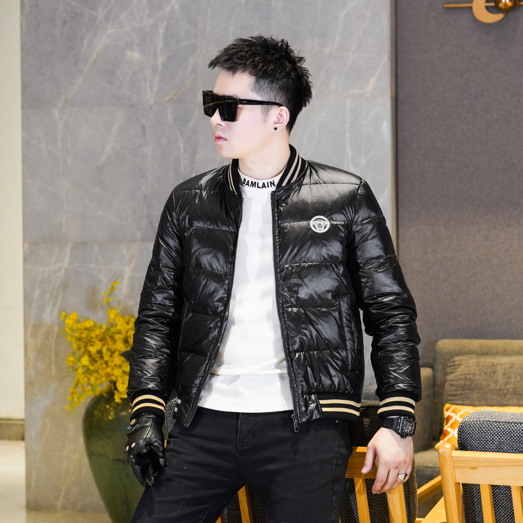 Y9971P2902026年高品质百分之90白鸭绒立领羽绒服QT3019真模,男装羽绒服,钱塘6016-1(原3019)