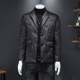 2023年西装领白鸭绒羽绒服钱塘3019Y19851P290假模有大货，男装羽绒服，钱塘6016-1(原3019)