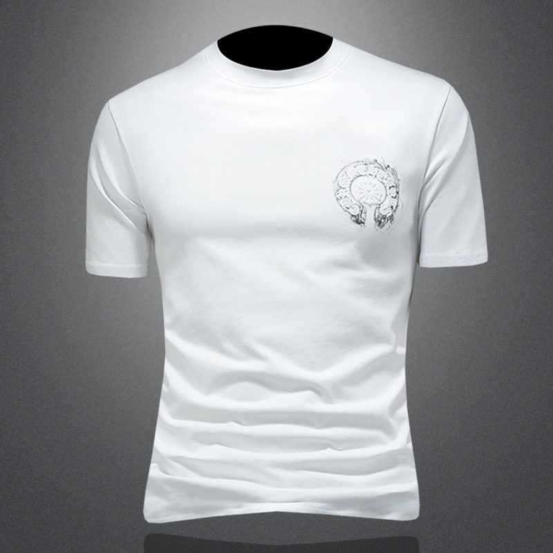 2026年新款微阔短袖T恤钱塘3019TX3072P78镂空，男装T恤，钱塘6016-1(原3019)