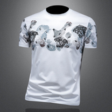 2025年新款短袖T恤钱塘3019TX3013P80镂空，男装T恤，钱塘6016-1(原3019)