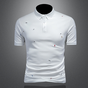 2025年新款短袖POLO衫 钱塘3019-PL5122 P75 镂空，男装T恤，钱塘6016-1(原3019)