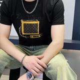 2025年新款短袖T恤钱塘3019TX3009P75真模，男装T恤，钱塘6016-1(原3019)