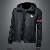 2026年新款连帽休闲夹克钱塘3019-JK9290P145镂空，男装夹克，钱塘6016-1(原3019)