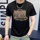 商标已注册2025年新款短袖T恤钱塘3019TX3010P75真模，男装T恤，钱塘6016-1(原3019)