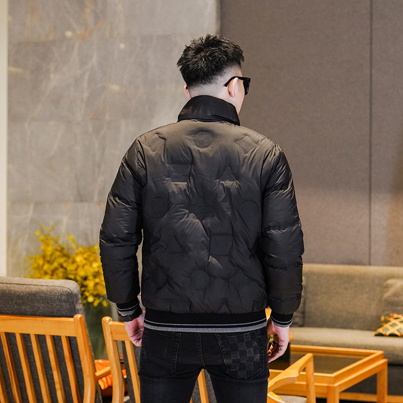 Y9820P2902025高端冬季90%白鸭绒暗花立领羽绒服真模335,男装羽绒服,钱塘6016-1(原3019)