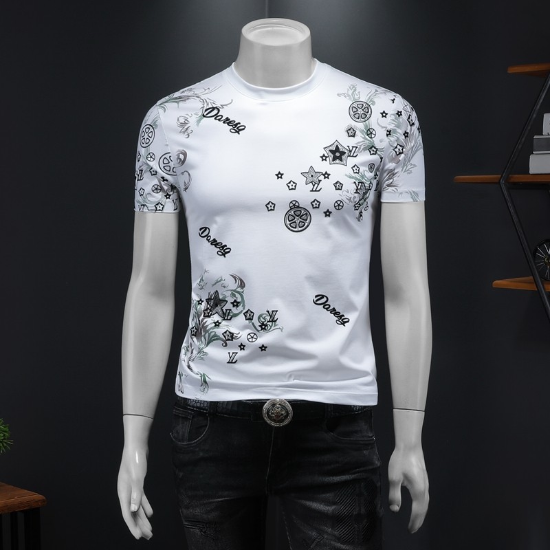 2025年新款短袖T恤钱塘3019TX3056P78假模，男装T恤，钱塘6016-1(原3019)