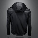 2026年新款印花连帽休闲夹克商标已注册JK9024P160镂空白色，男装夹克，钱塘6016-1(原3019)