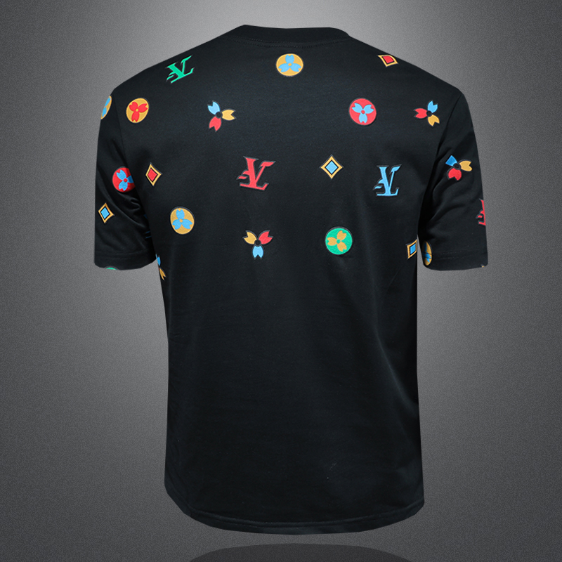 微阔2025年新款高品质纯棉短袖T恤钱塘3019TX0077P78，男装T恤，钱塘6016-1(原3019)