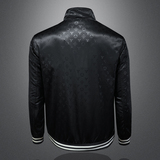 商标已注册2025年新款提花连帽休闲夹克JK58883P165镂空，男装夹克，钱塘6016-1(原3019)