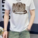 商标已注册2025年新款短袖T恤钱塘3019TX3010P75真模，男装T恤，钱塘6016-1(原3019)