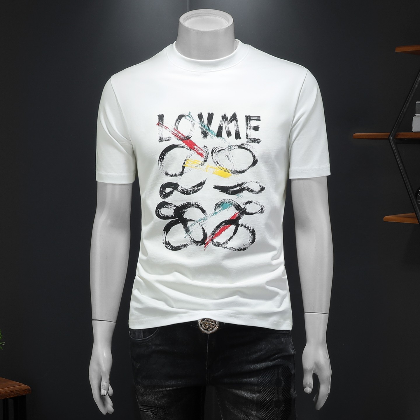 2026年新款微阔短袖T恤钱塘3019TX3079P75假模，男装T恤，钱塘6016-1(原3019)