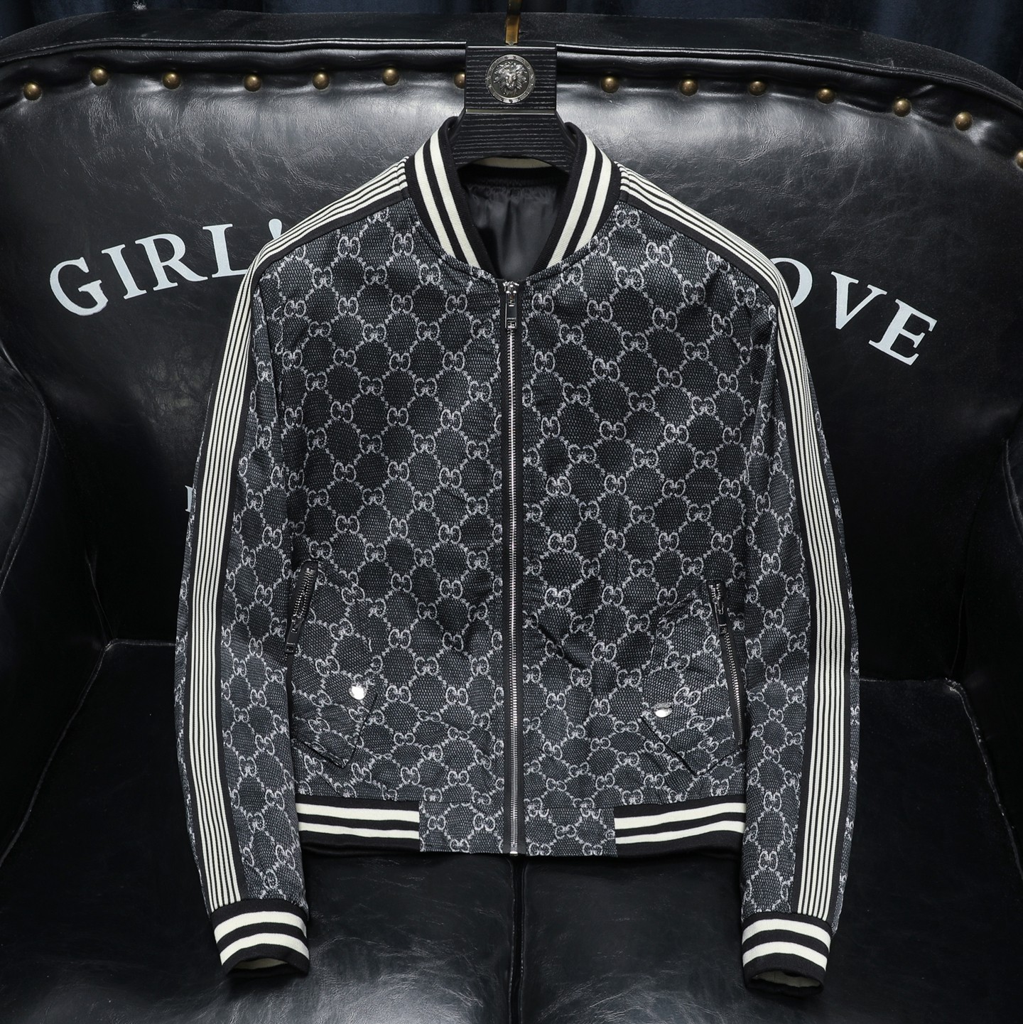 2026年新款圆领休闲夹克钱塘3019-JK9309P145沙发商标已注册，男装夹克，钱塘6016-1(原3019)