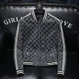 2026年新款圆领休闲夹克钱塘3019-JK9309P145沙发商标已注册，男装夹克，钱塘6016-1(原3019)