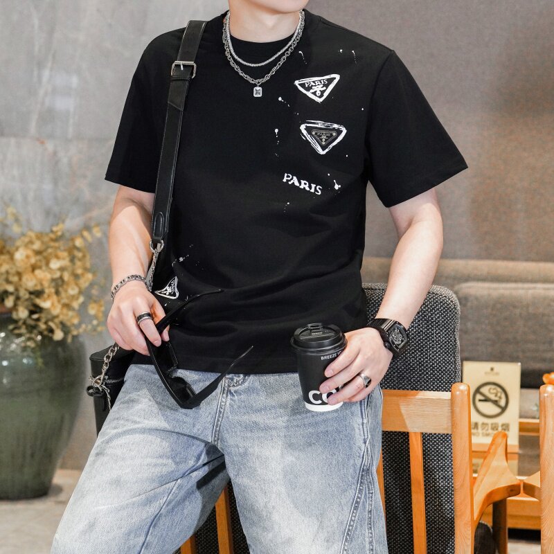 2026年新款微阔短袖T恤钱塘3019TX3099P75真模,男装T恤,钱塘6016-1(原3019)