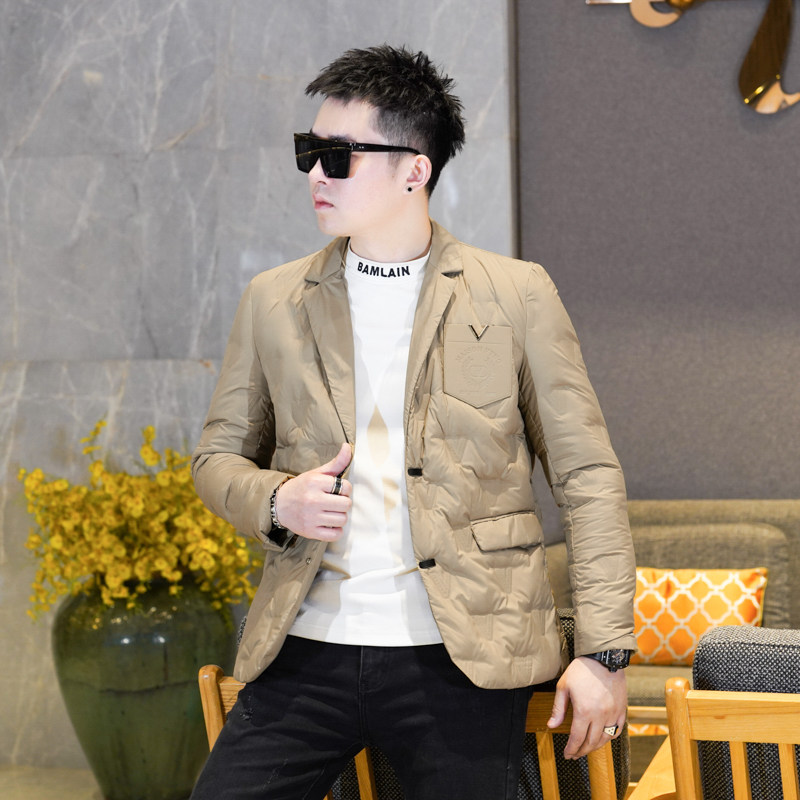 Y9591P2952024高端冬季90%白鸭绒压花西装领羽绒服真模405,男装羽绒服,钱塘6016-1(原3019)