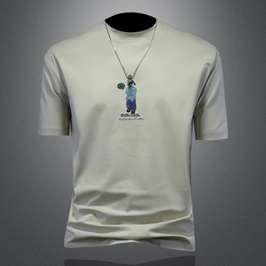 2025年新款微阔短袖T恤 钱塘3019 TX83019 P65 镂空，男装T恤，钱塘6016-1(原3019)