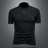 2025年新款短袖POLO衫钱塘3019-PL5122P75镂空，男装T恤，钱塘6016-1(原3019)