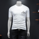 2025年新款微阔短袖T恤钱塘3019TX1163P65假模灰色，男装T恤，钱塘6016-1(原3019)