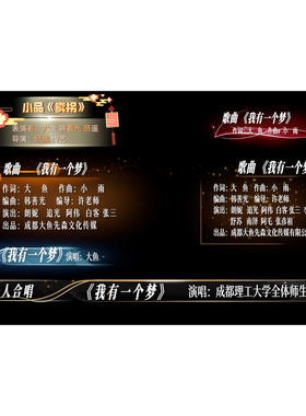 「大鱼独家」FCPX节目单字幕条