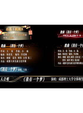 「大鱼独家」FCPX节目单字幕条