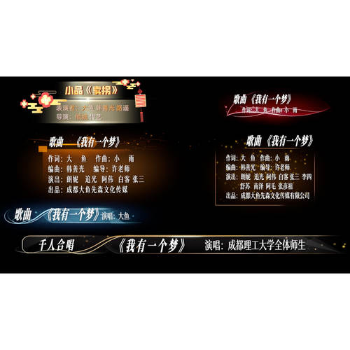「大鱼独家」FCPX节目单字幕条