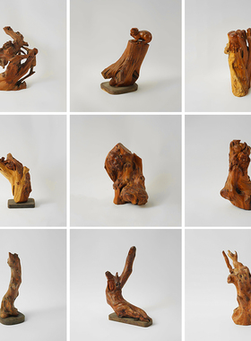 崖柏陈化老料木雕根雕客厅茶室