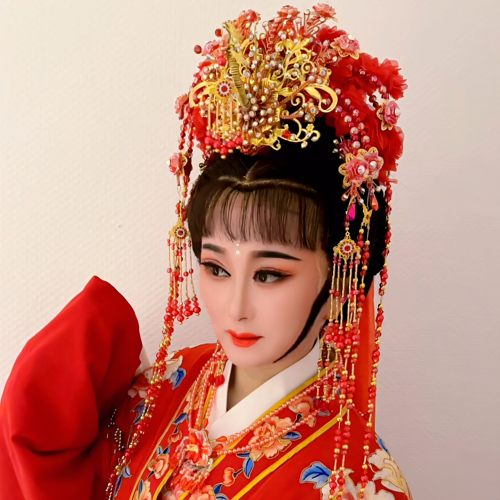 DIY戏曲发饰水钻复古风新娘头饰