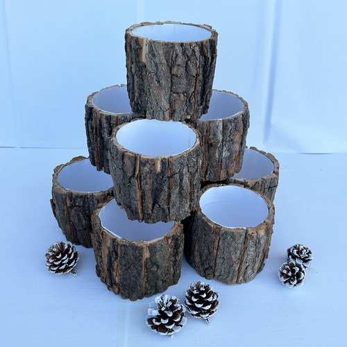 创意树桩花桶圣诞节平安夜