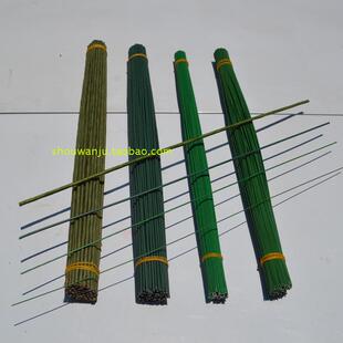 川崎玫瑰DIY手工花材料　绿铁丝胶包铁丝绿花杆花径 花枝