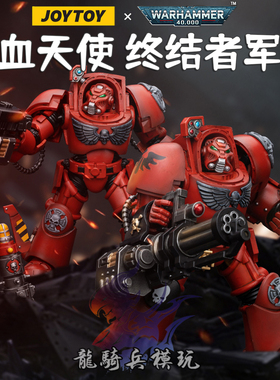 JOYTOY暗源战锤40K圣血天使终结者军团二人组JT5949可动兵人模型