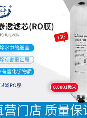 反渗透ro膜小型便携户野外车载净水家用直饮75g过滤芯前置食品级