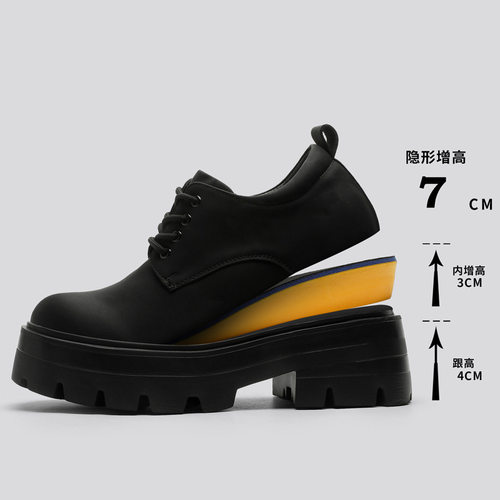 FDCP品牌大头德比鞋休闲厚底增高通勤米奇百搭内增高款G003-J