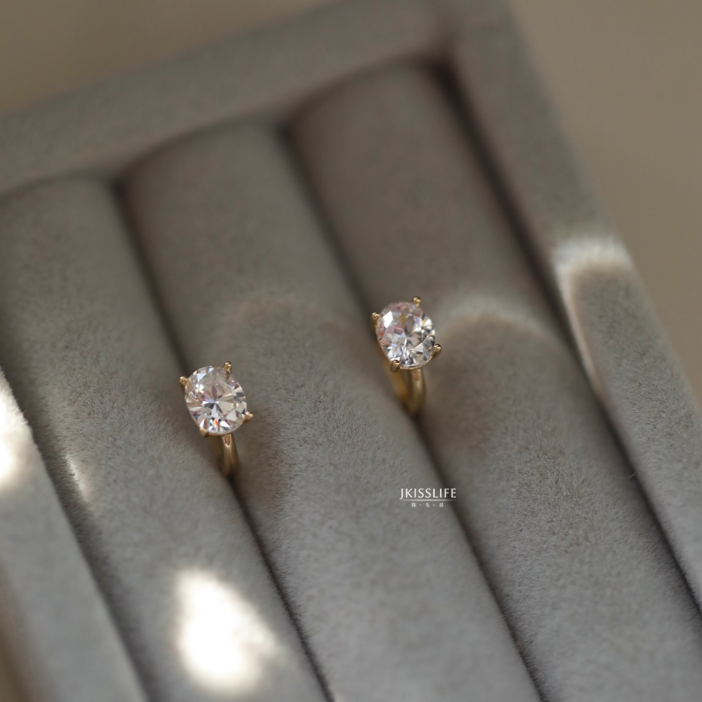 9K黄金亮蛋面精致K金耳骨环