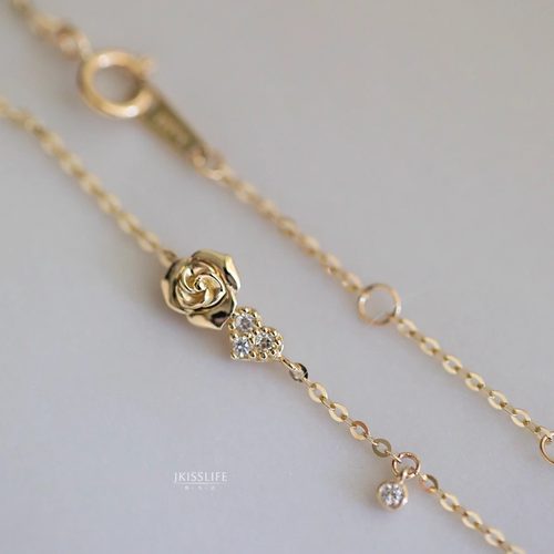 小王子的玫瑰花极细手链日系简约