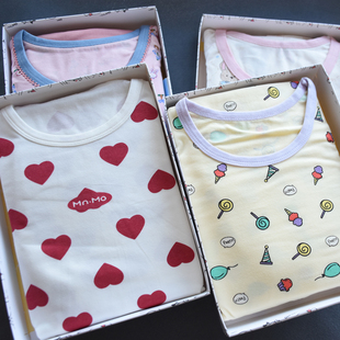 保暖内衣套装 新升级氧肤棉秋衣裤 瑁恩瑁爱mnmo 男女中大童 礼盒装