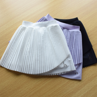 半身裙 女中大童学院风网球裙百褶裙三色弹力带速干安全裤 夏装 新
