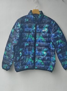 番米粒2件包邮10-12码大童轻薄羽绒服天空蓝色