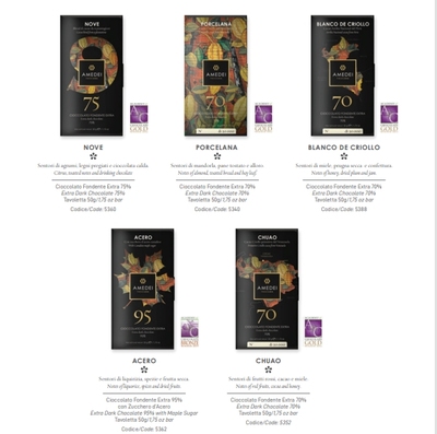 意大利进口 Amedei金奖限量Porcelana  Chuao 70%纯黑巧克力50g