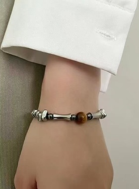 不锈钢竹节男女通用百搭手饰品