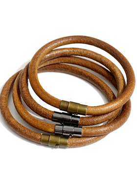 原色皮绳手链无牛皮绳复古无男女