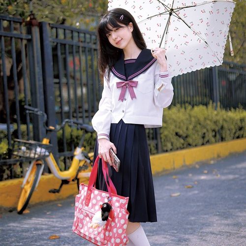 【西岚女子】粉色jk水手服