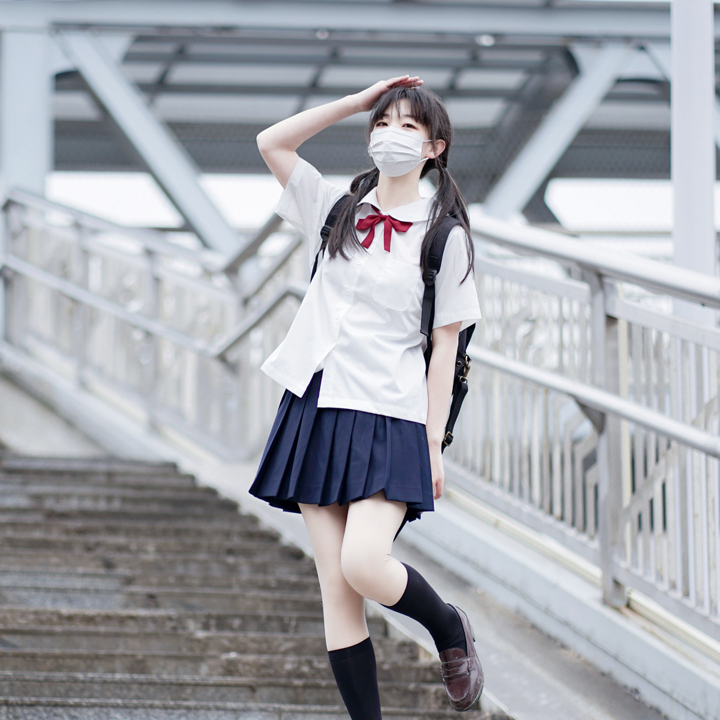 樱花家族jk制服娃娃领衬衫 基础款白色学院风减龄短袖班服套装女