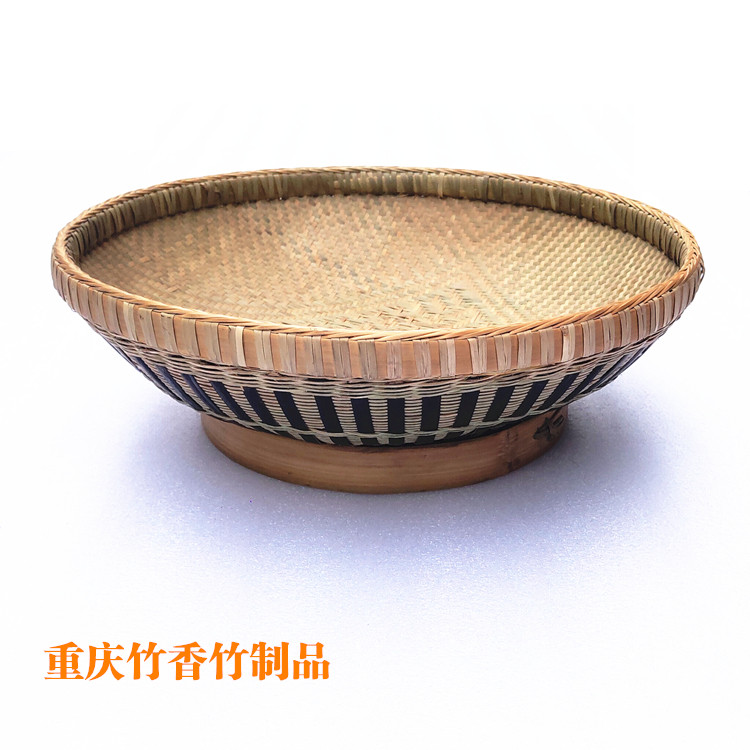 旧竹编开县鞋篮收纳盒高端旧时民国竹编道具重庆开州纳鞋底针线盒