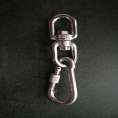 狗链子挂钩连接扣大型超大型犬狗扣不锈钢万向宠物牵引连接狗挂钩