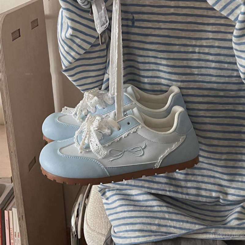 chic小众韩版百搭学生运动德训小白鞋女春夏新款丑萌芭蕾泡芙板