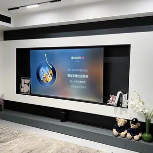 诚芯家居电视壁龛嵌入式不锈钢定制客厅置物架一体成型满焊无缝