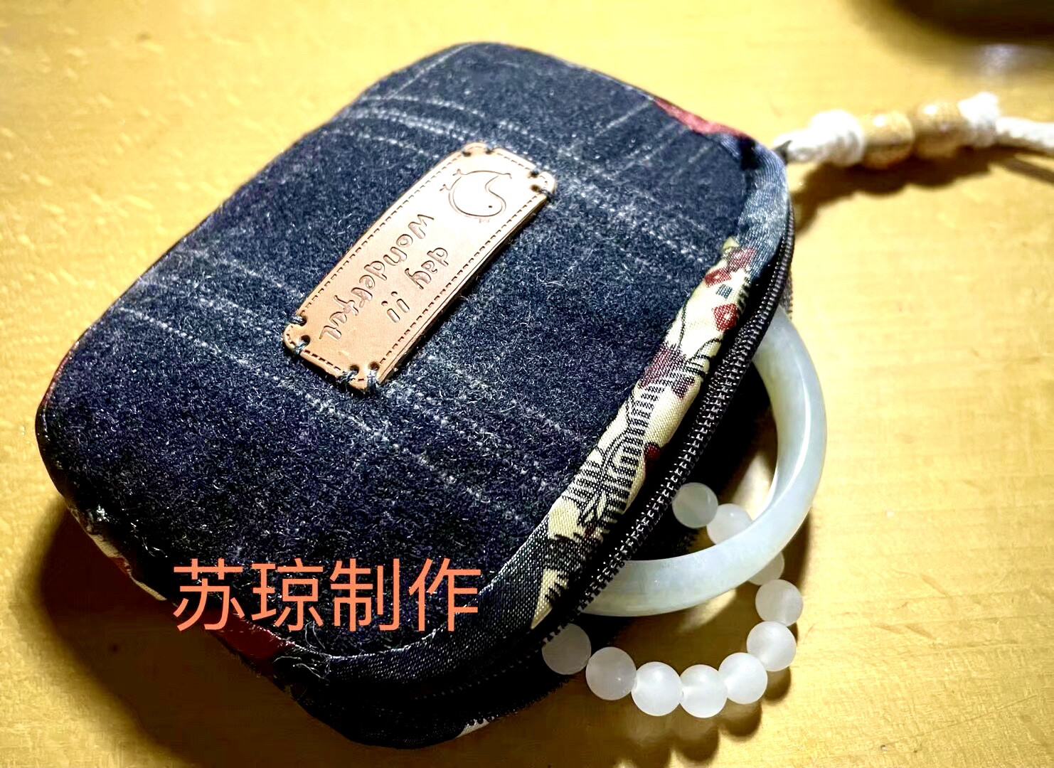diy布艺手工包迷你小钱包复古文艺零钱包韩国圆形硬币包卡包手饰